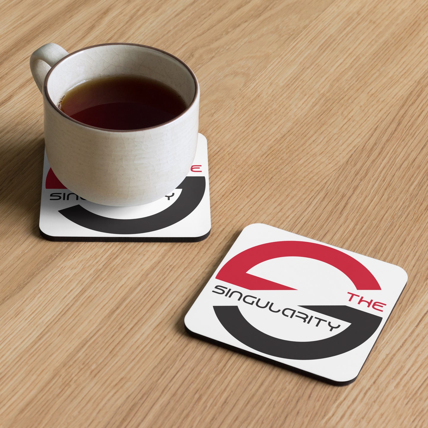Cork-back coaster