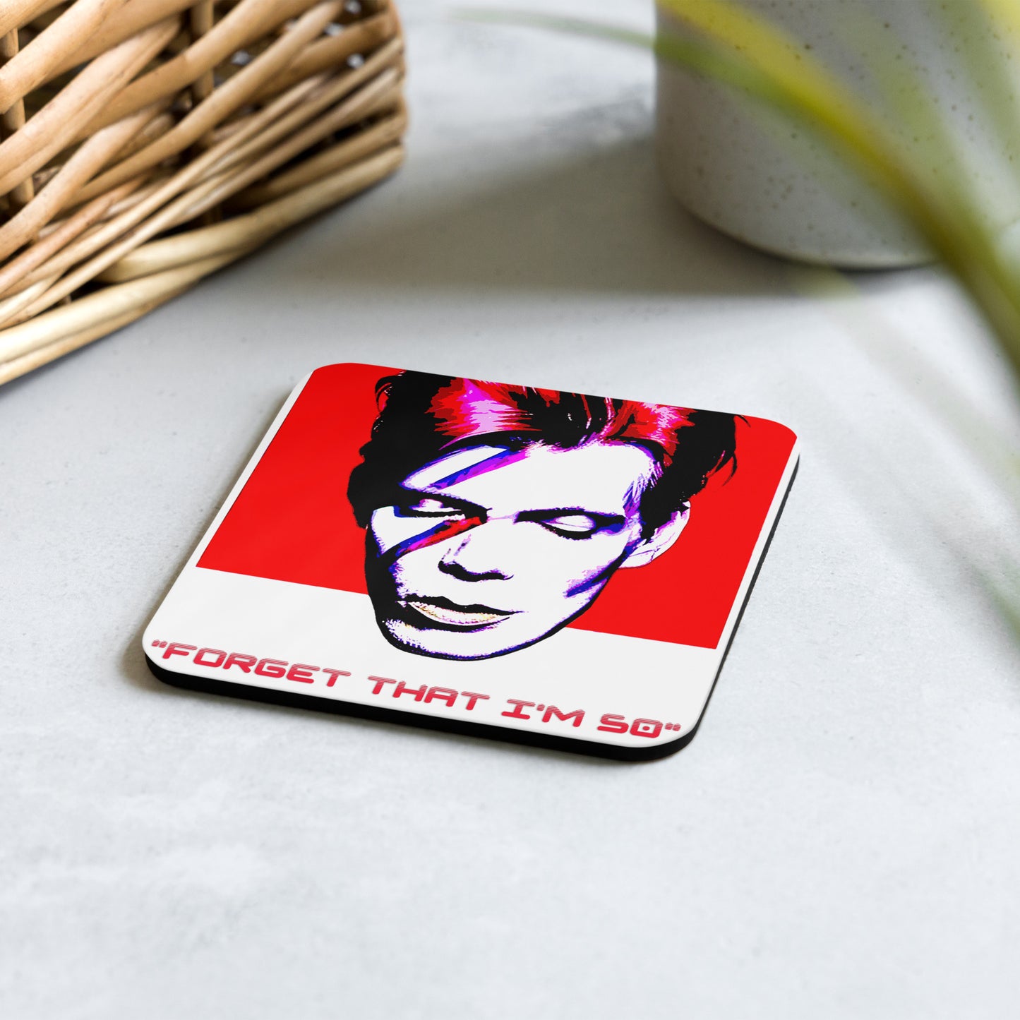 Cork-back coaster