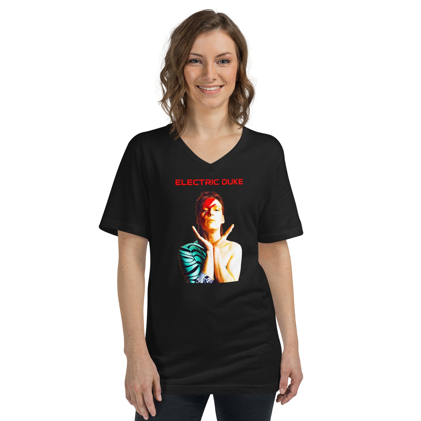 Unisex Short Sleeve V-Neck T-Shirt