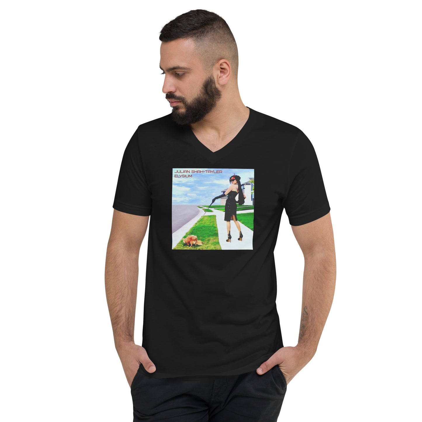 Unisex Short Sleeve V-Neck T-Shirt