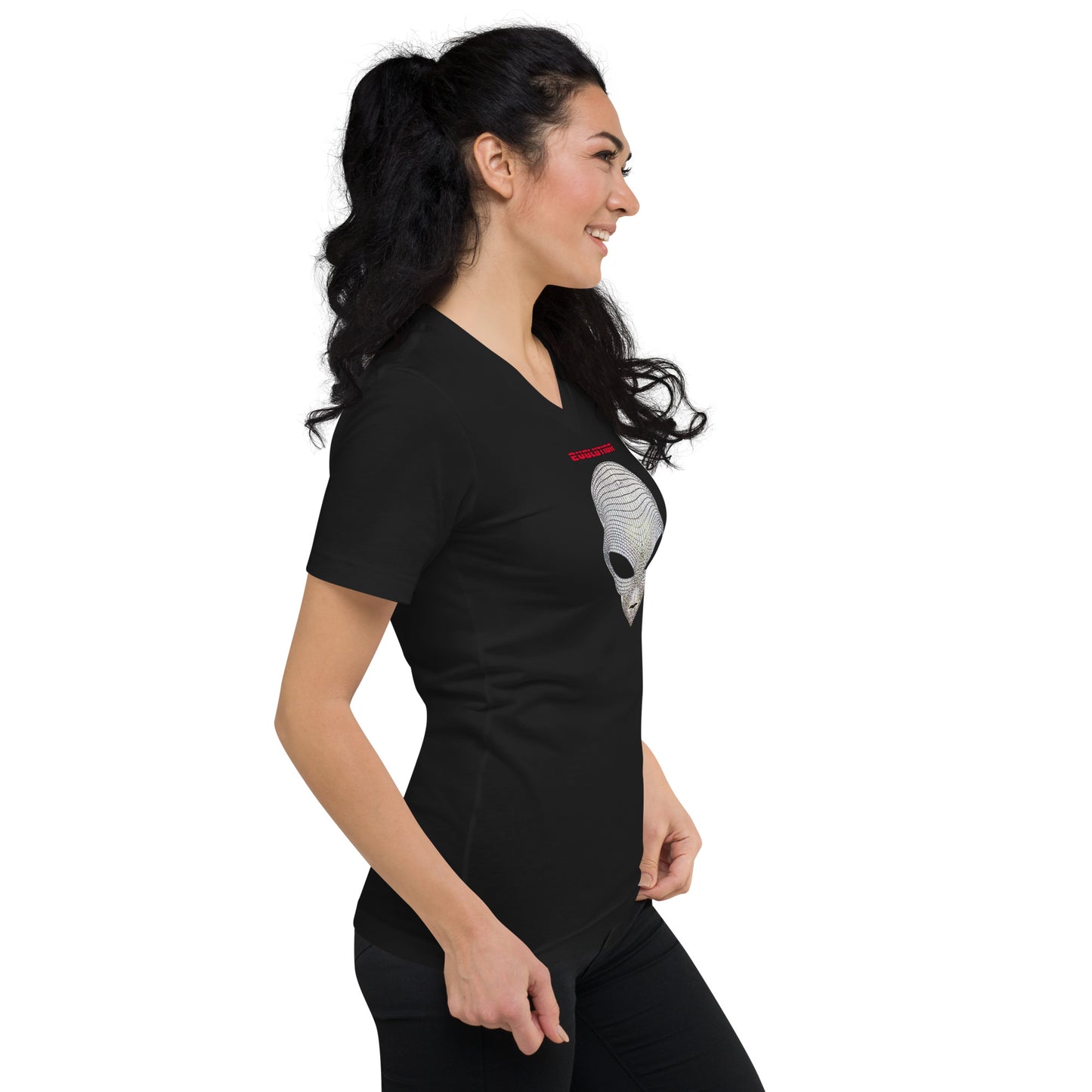 "Evolution" Unisex Short Sleeve V-Neck T-Shirt