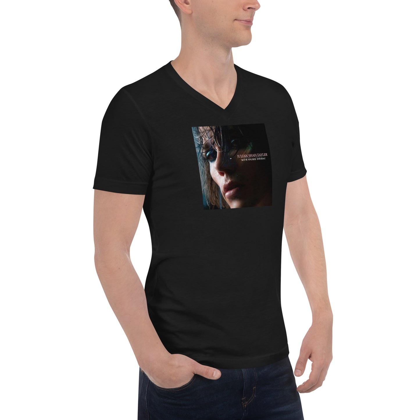 Unisex Short Sleeve V-Neck T-Shirt