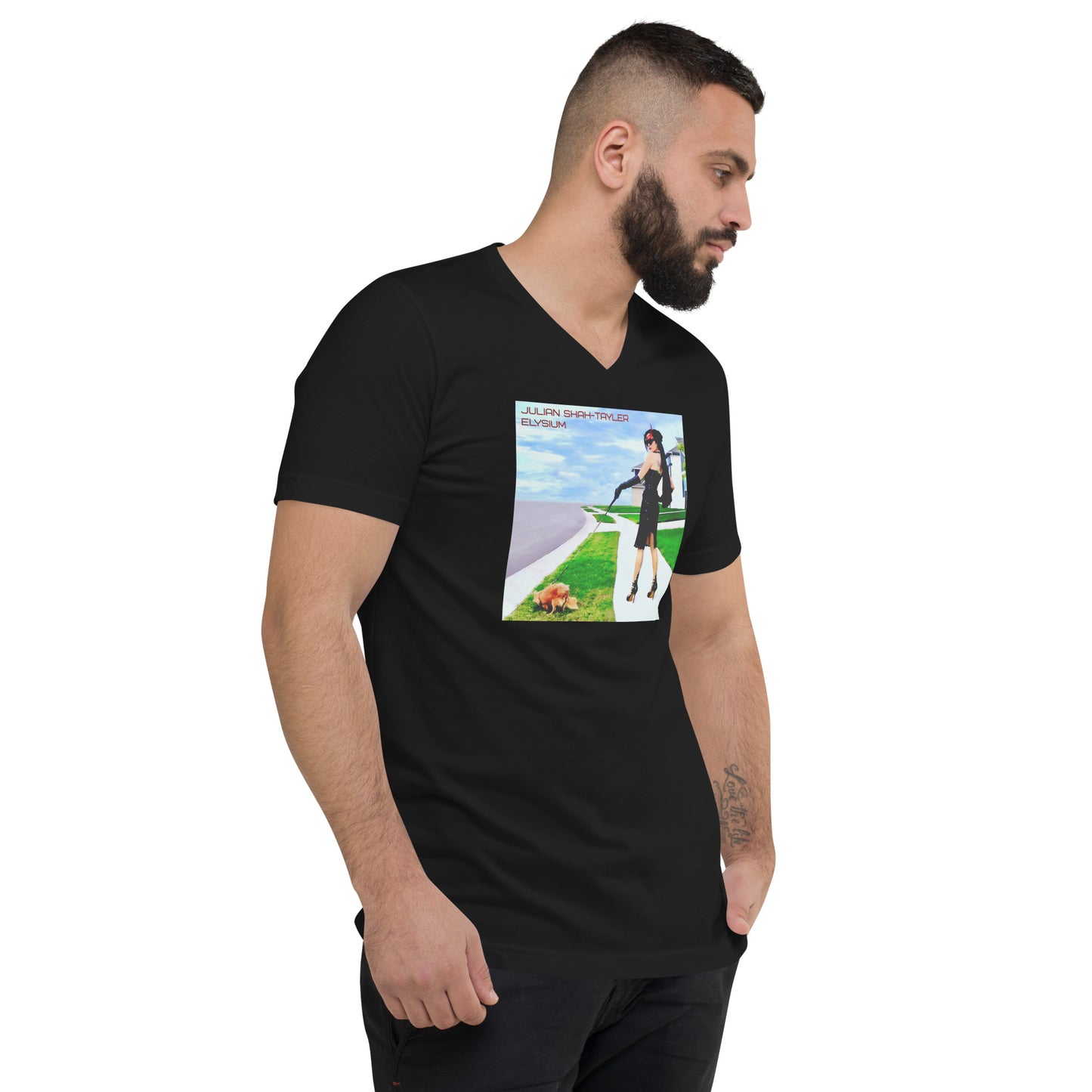 Unisex Short Sleeve V-Neck T-Shirt