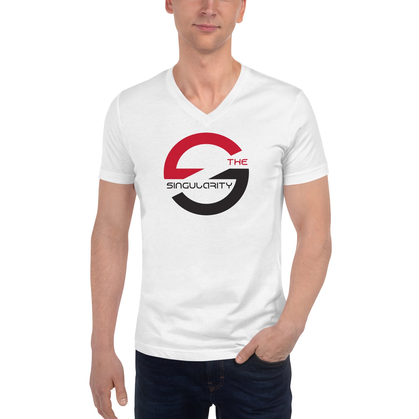 Unisex Short Sleeve V-Neck T-Shirt