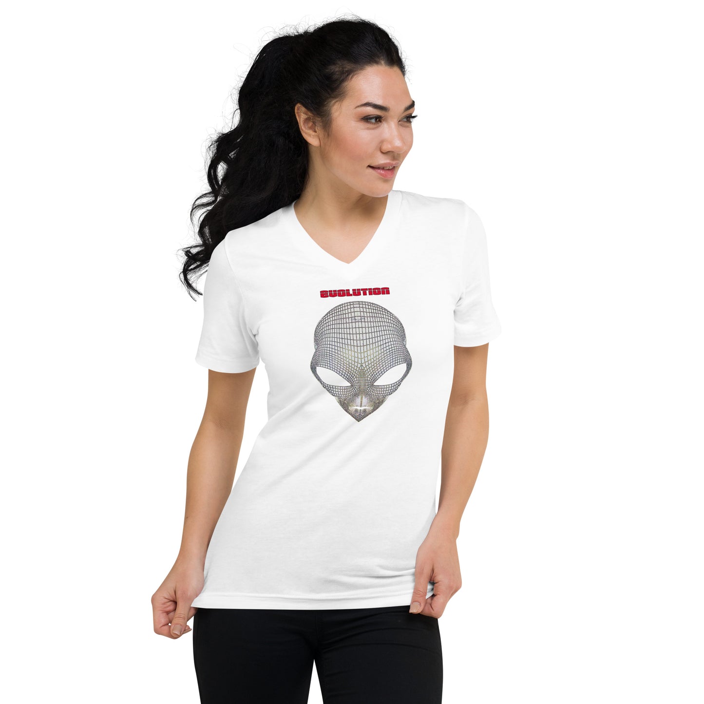 "Evolution" Unisex Short Sleeve V-Neck T-Shirt