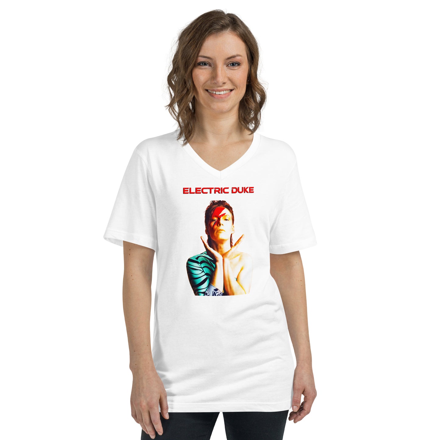 Unisex Short Sleeve V-Neck T-Shirt