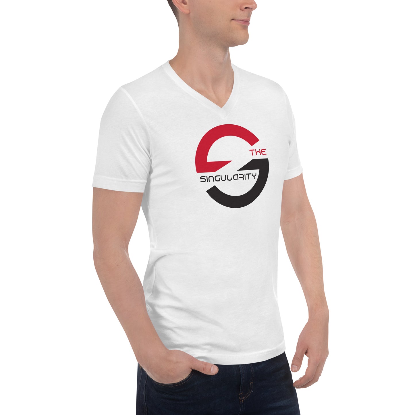 Unisex Short Sleeve V-Neck T-Shirt